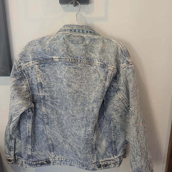 Levi's Vintage Acid Wash Blue Denim Jacket Men's Small - Picture 2 of 9